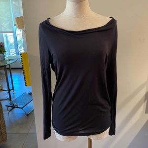 Black J Crew Large Cowl Neck Shirt Size L